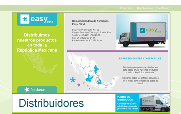 Dise&ntilde;o web - Easy Blind