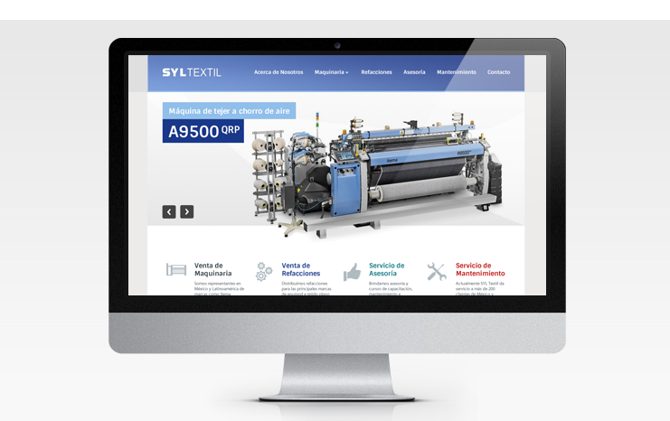 Dise&ntilde;o de sitio web - SYL Textil
