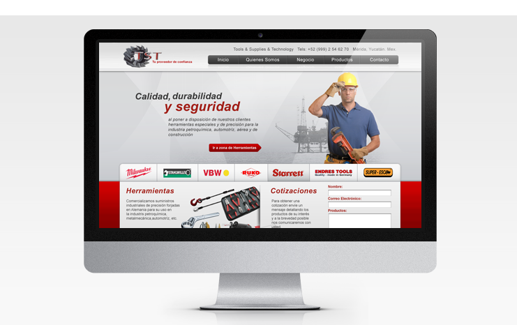 Dise&ntilde;o de sitio web - Herramientas TST
