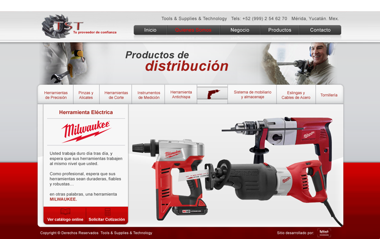 Dise&ntilde;o de sitio web - Herramientas TST